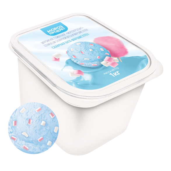 «MOROZPRODUCT» cotton candy-marshmallow cream in ditches «MOROZPRODUCT» cotton candy-marshmallow cream in ditches